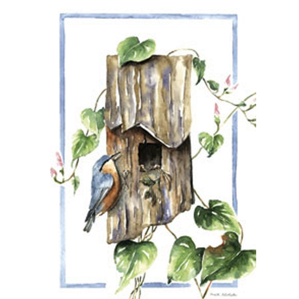 wenskaart vogelhuis