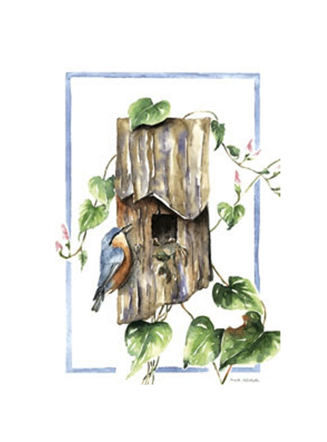 wenskaart vogelhuis