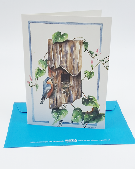 wenskaart vogelhuis