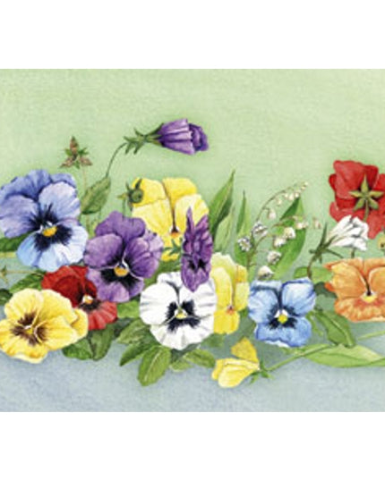 Wenskaart bonte violen Jan