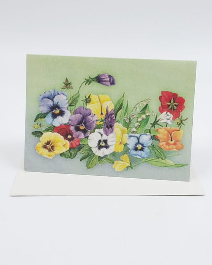 Wenskaart bonte violen Jan