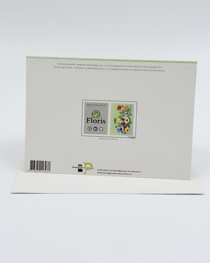 Wenskaart bonte violen Jan