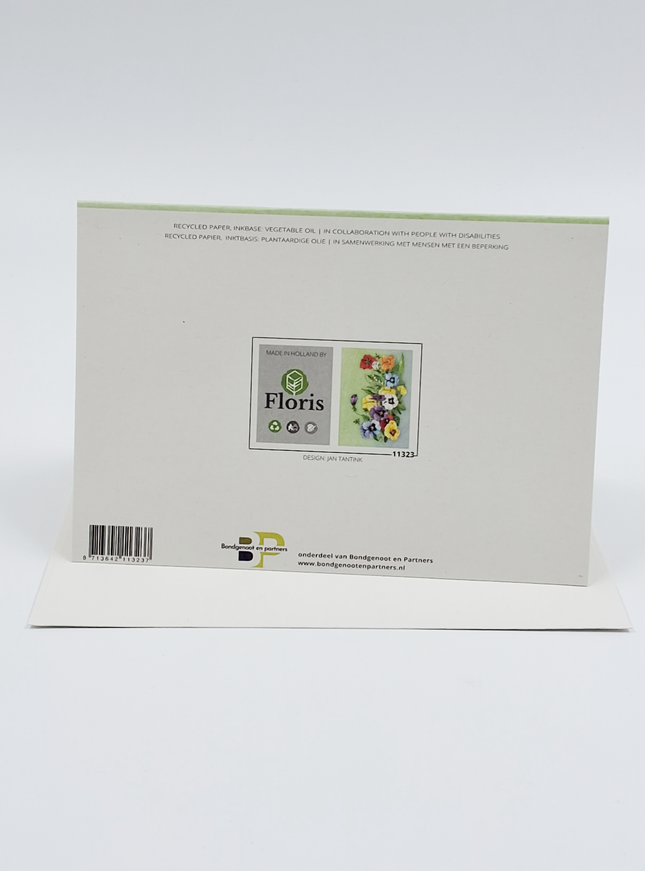 Wenskaart bonte violen Jan