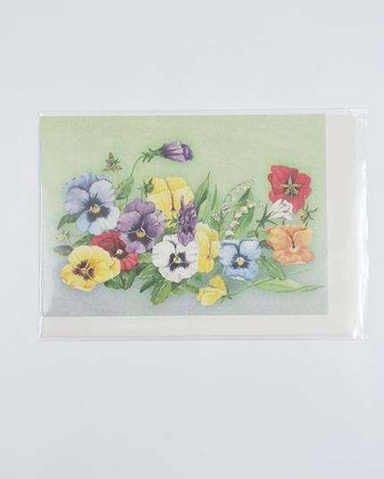 Wenskaart bonte violen Jan