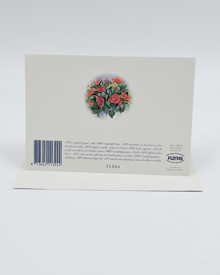 Wenskaart ontbijt met bloemen