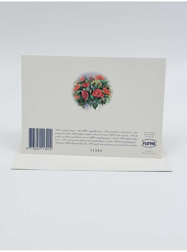 Breakfast card with flowers