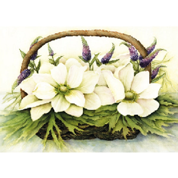 Wenskaart anemonen en veronica