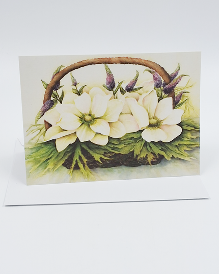 Wenskaart anemonen en veronica