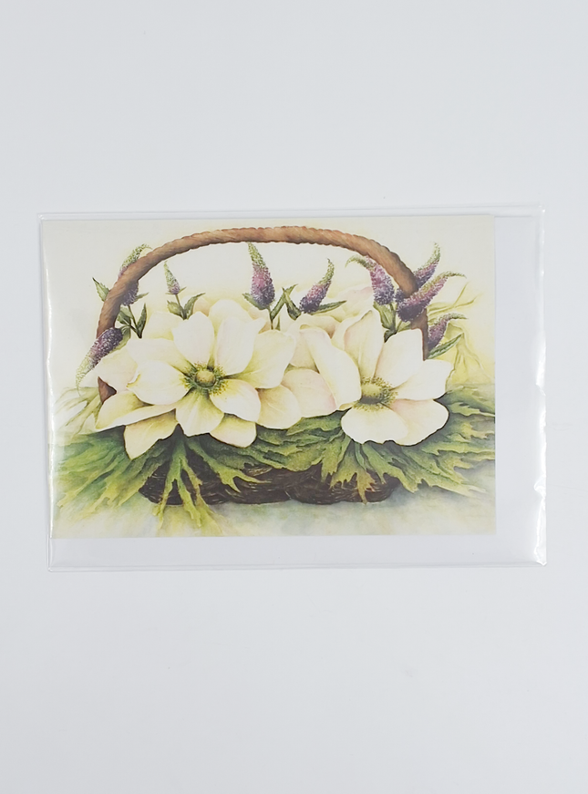 Wenskaart anemonen en veronica