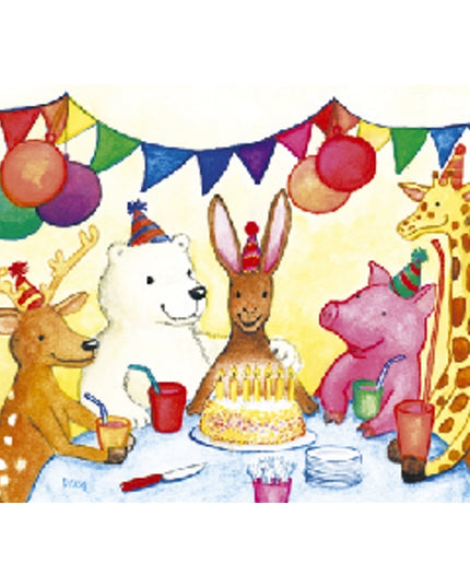 Wenskaart dierenfeest