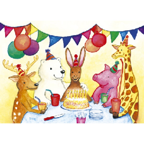 Wenskaart dierenfeest