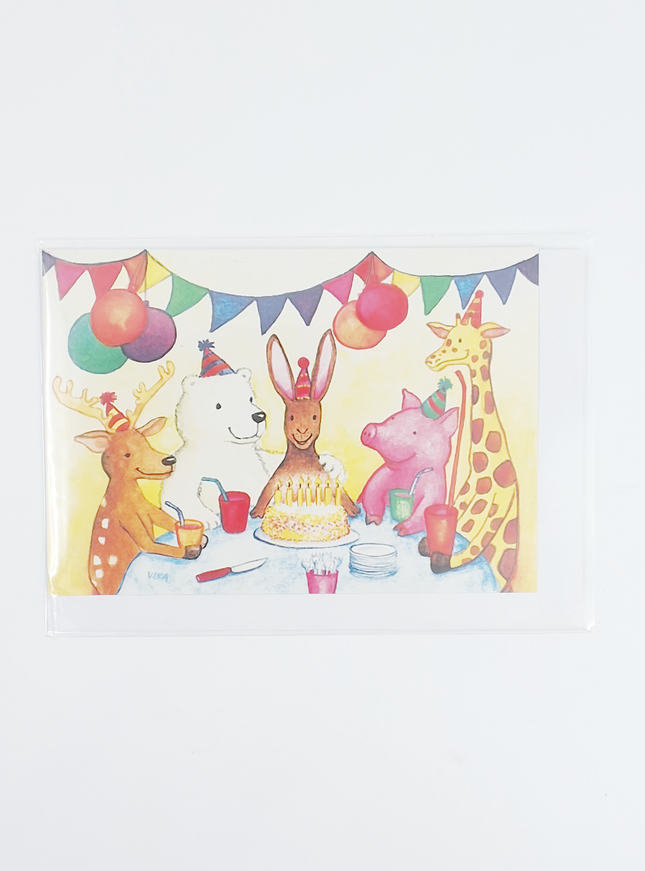 Wenskaart dierenfeest