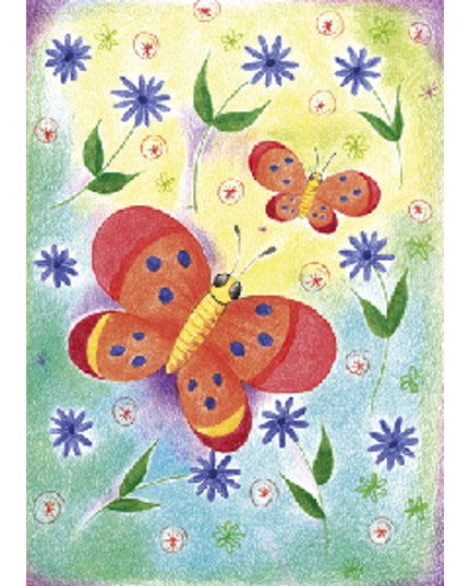 Wenskaart vlinders Jeanine