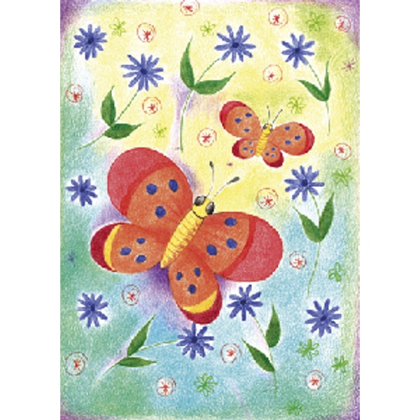 Wenskaart vlinders Jeanine