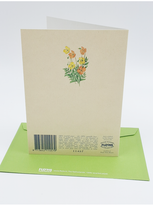 Ranunculus greeting card