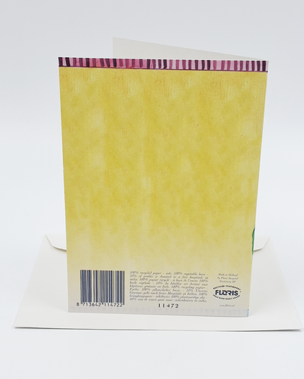 Wenskaart lieveheersbeest klaver zon