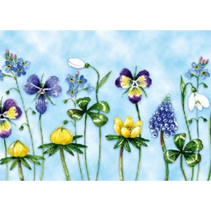 Wenskaart bloemen Froukje