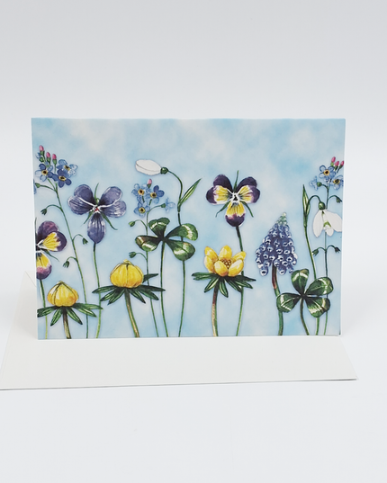 Wenskaart bloemen Froukje