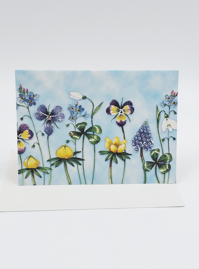 Wenskaart bloemen Froukje