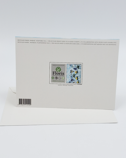 Wenskaart bloemen Froukje