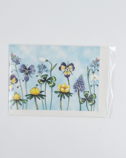 Wenskaart bloemen Froukje