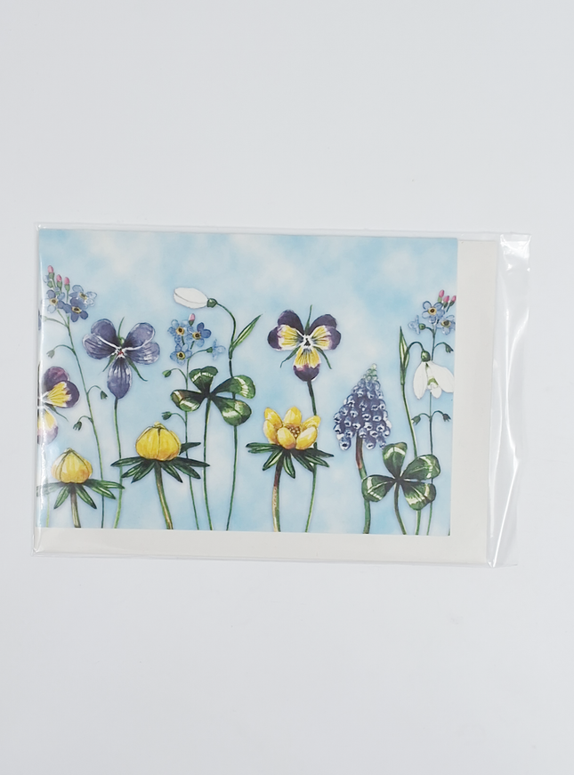 Wenskaart bloemen Froukje