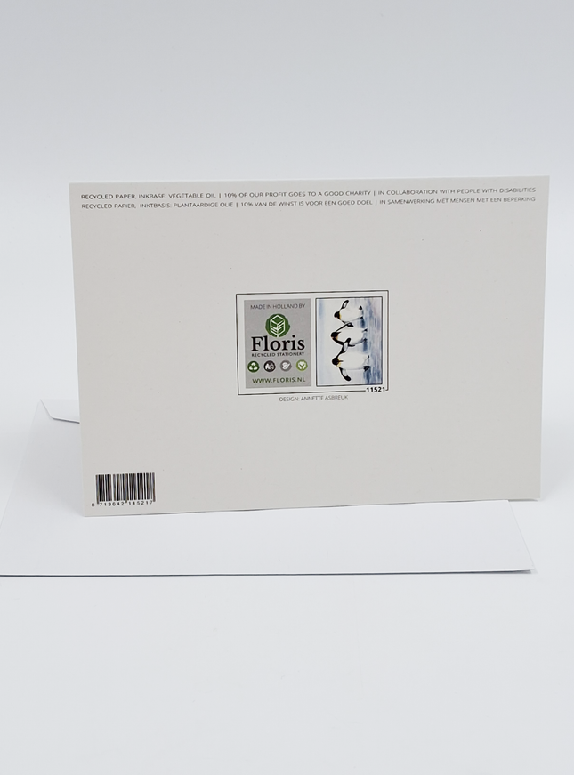 Wenskaart 3 pinguïns