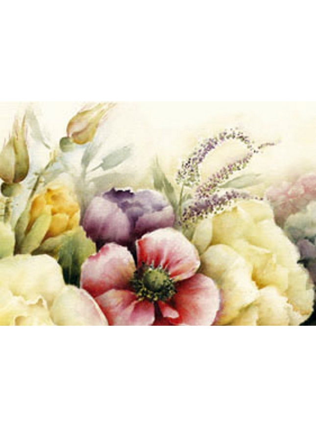 Greeting card roses anemones Muriel