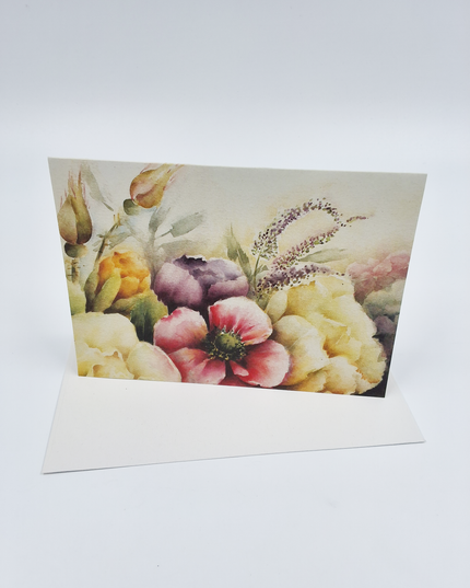 Wenskaart rozen anemonen Muriël