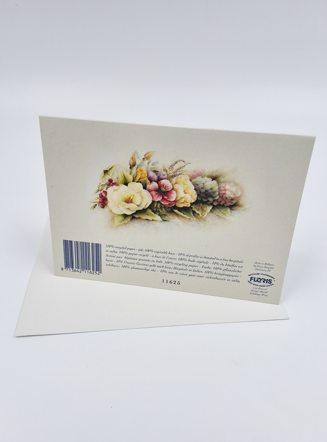 Wenskaart rozen anemonen Muriël