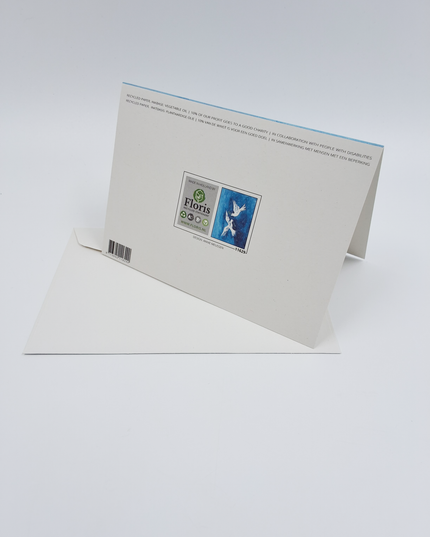 Wenskaart twee vredesduiven