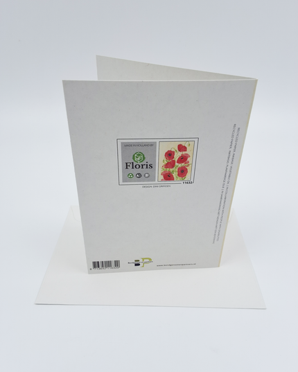 Wenskaart klaprozen Dini