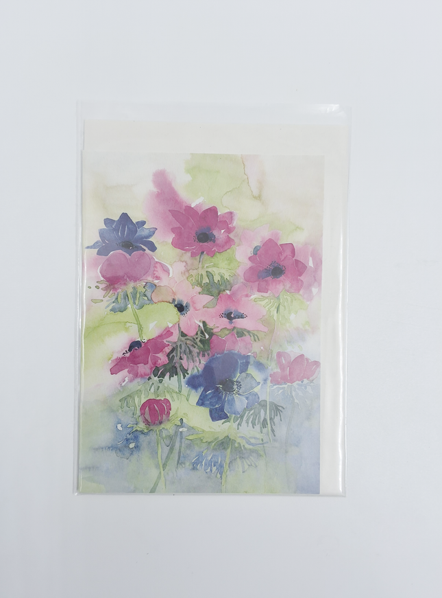 Wenskaart anemonen Dini