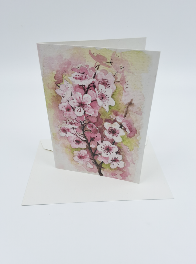 Wenskaart appelbloesem