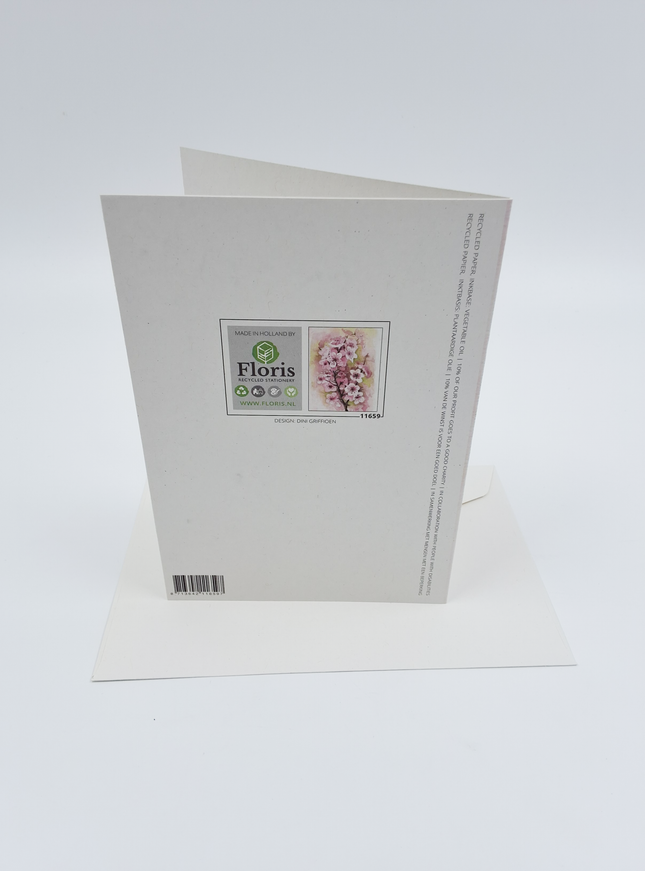 Wenskaart appelbloesem