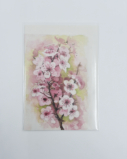 Wenskaart appelbloesem