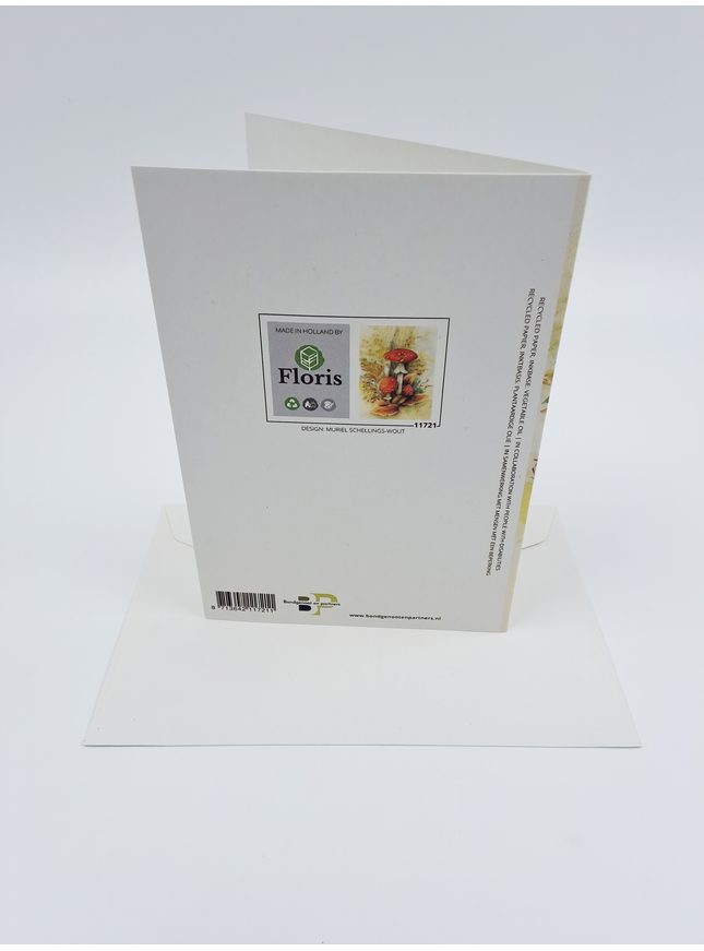 Greeting card red mushrooms Muriel