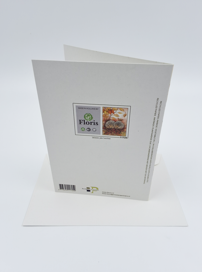 Wenskaart 2 egels Jeanine