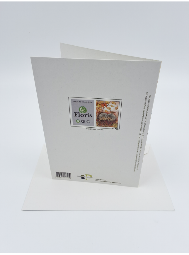 Wenskaart 2 egels Jeanine