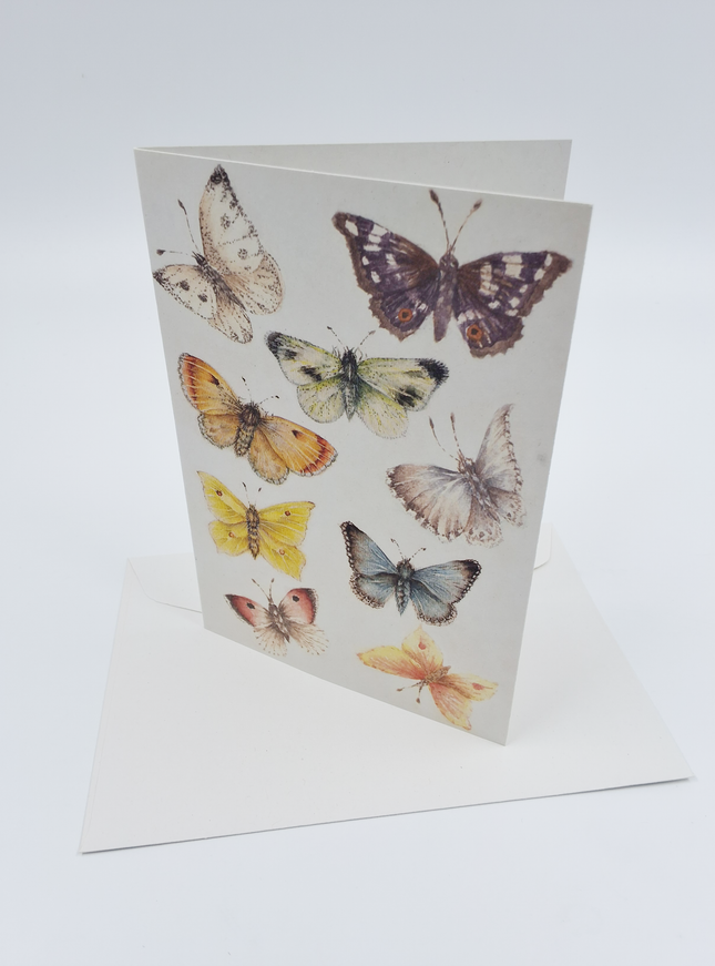Wenskaart vlinders Muriël