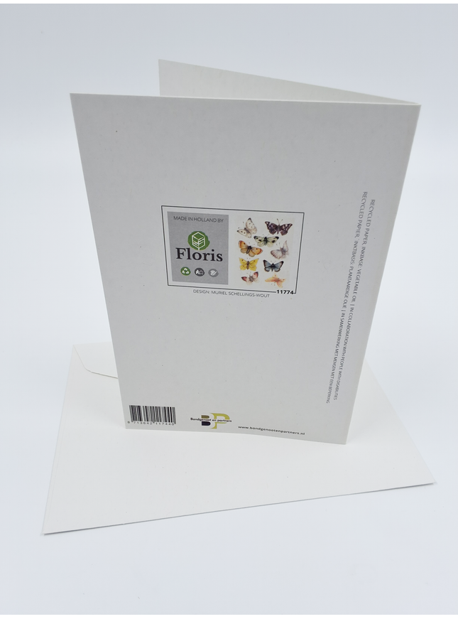 Wenskaart vlinders Muriël