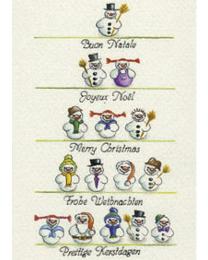 Wenskaart sneeuwpop 15