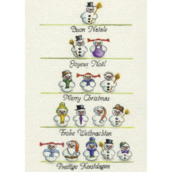 Wenskaart sneeuwpop 15