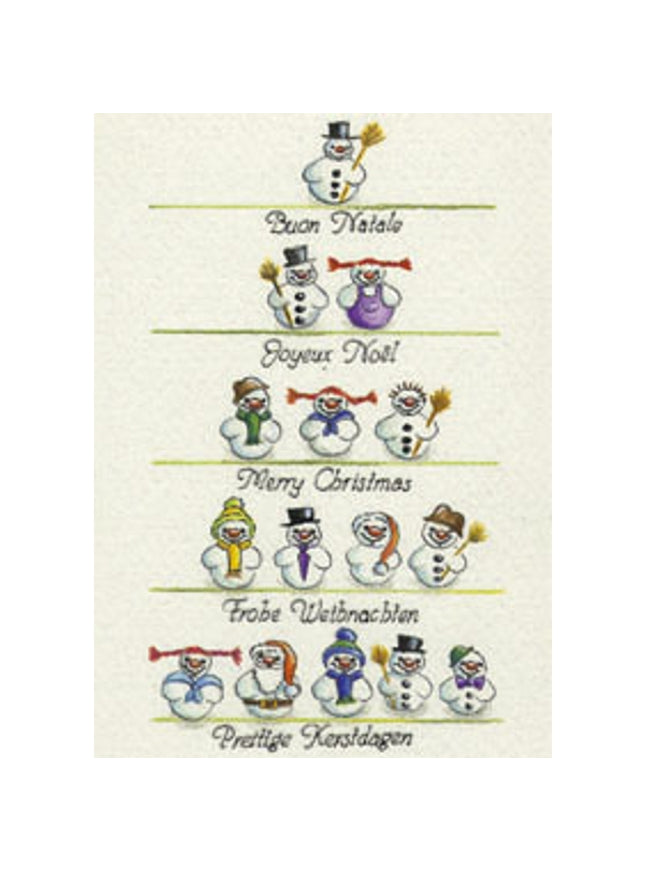 Greeting card snowman 15