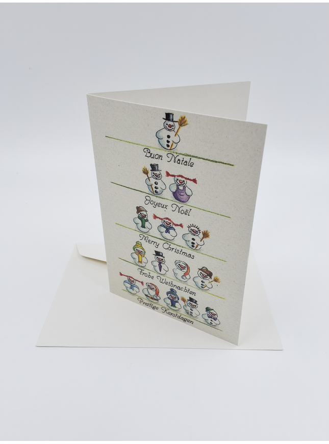 Greeting card snowman 15