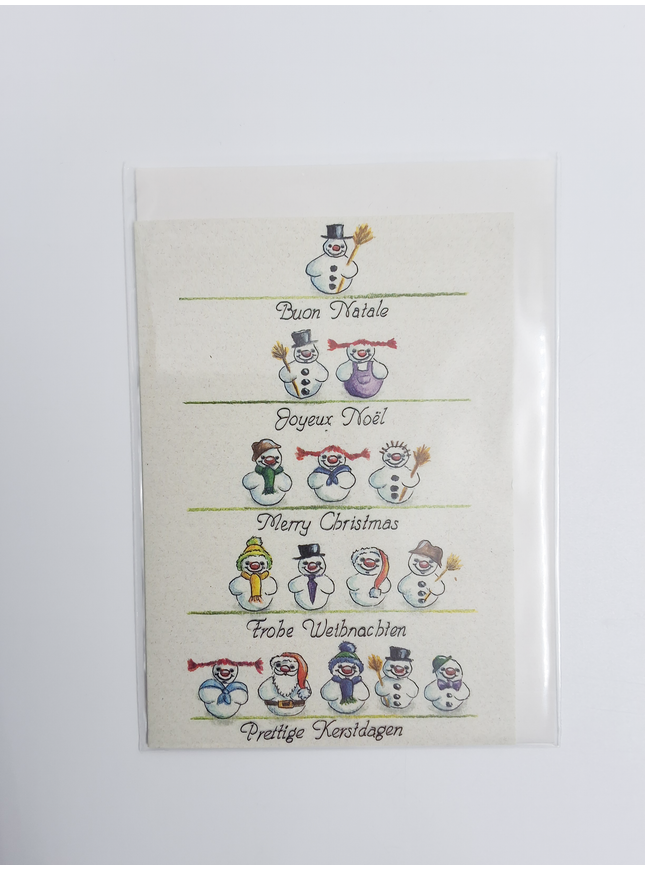 Greeting card snowman 15