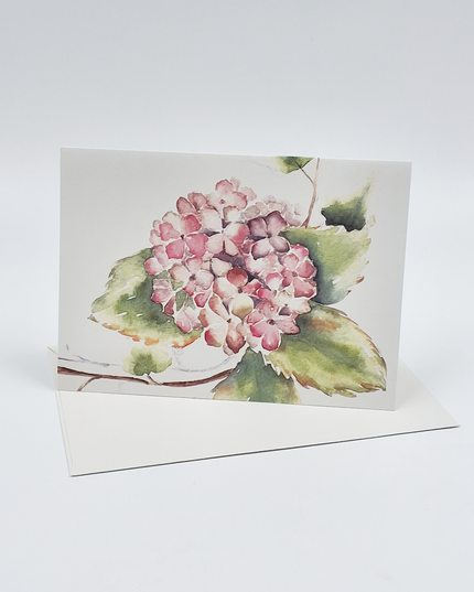 Wenskaart hortensia klimop