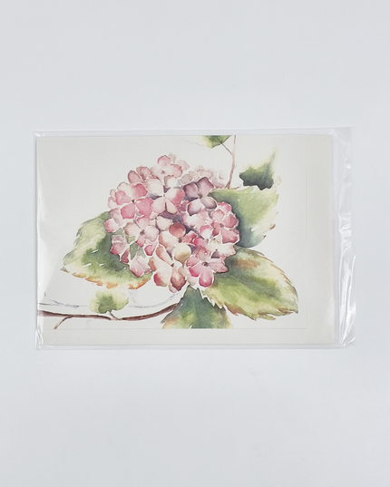 Wenskaart hortensia klimop