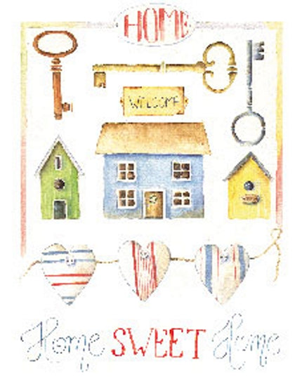 Wenskaart verhuis, home sweet home