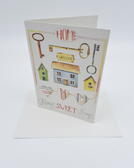 Wenskaart verhuis, home sweet home